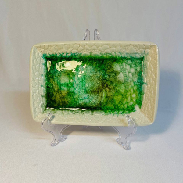 Family Serving Plates (carebbian green-rectangle)