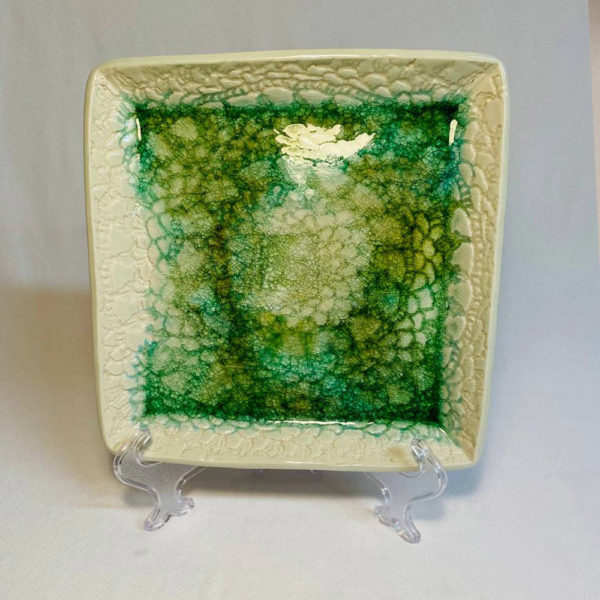 Family Serving Plates (carebbian green-square)