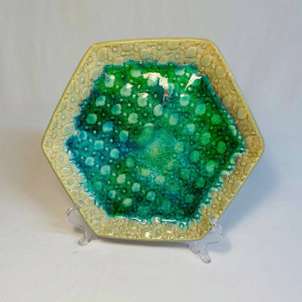 Family Serving Plates (celadon-hexagon)